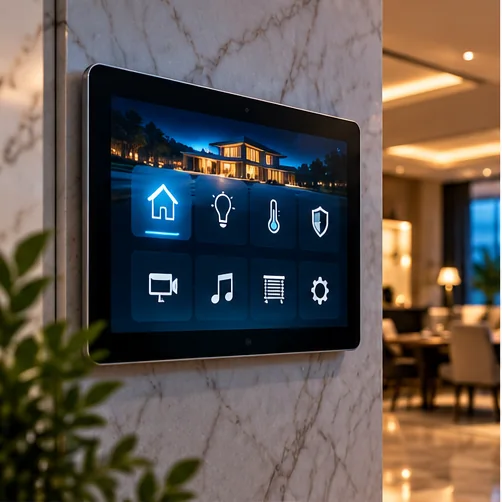 Touchscreen smart home interface