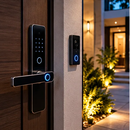 Illustration of Smart locks & doorbells